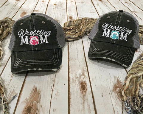 Wrestling mom trucker hat