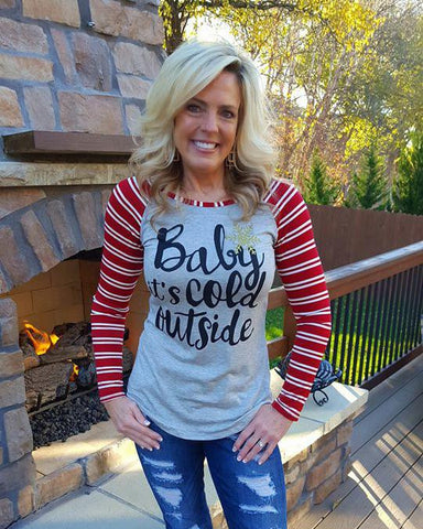Bebe its on sale cold outside shirt