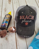 Ladies Beach Please Trucker Hat