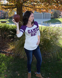 Ladies' Gameday Striped Elbow Tunic